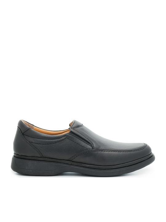 Leder Herren Mokassins in Schwarz Farbe