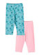 Joyce Set of Kids Capri Leggings Pink