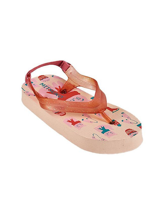 Mitsuko Kinder Flip Flops Rosa