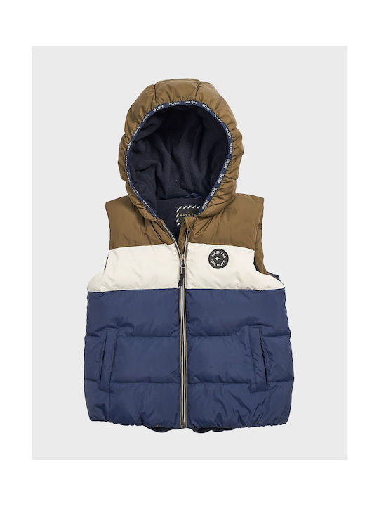 Hashtag Kids Casual Jacket Sleeveless with Hood Haki