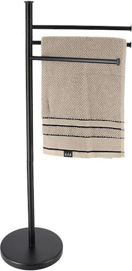 Raft de haine de Baie Triplu ​24.3x7.5cm Negru