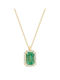 Necklace Savvidis 18k Gold Diamonds Emeralds