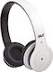 Arkas BH 530 Ασύρματα Bluetooth Over Ear Ακουστικά με 10 ώρες Λειτουργίας Λευκά