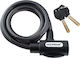 Gerda Bicycle Cable Lock with Key Black
