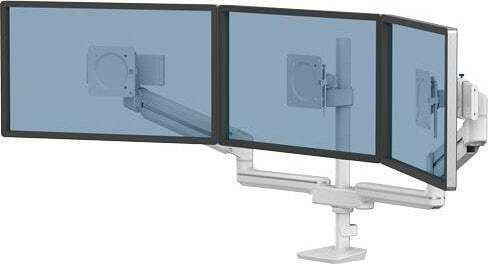 Fellowes Επιτραπέζια Βάση για 3 Οθόνες έως 32" με Βραχίονα Ασημί (8616801)