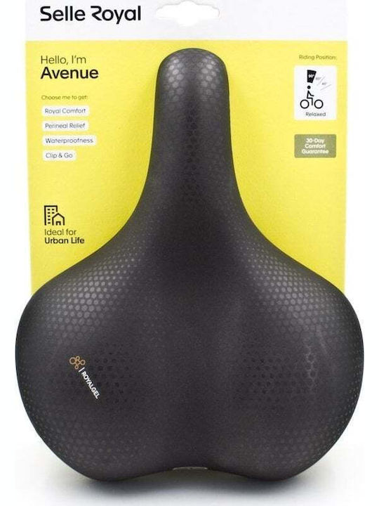 Selle Royal Classic Relaxed 90 De Grade Avenue Schwarz Fahrradsattel Stadt