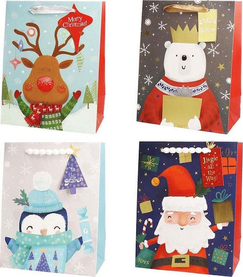 Incood Weihnachtliche Geschenkverpackung Tasche für Geschenk 26x12x32cm Verschiedene Designs oder Farben