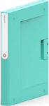 Orplast Clipboard with 4 Rings for Paper A4 Turquoise 1pcs