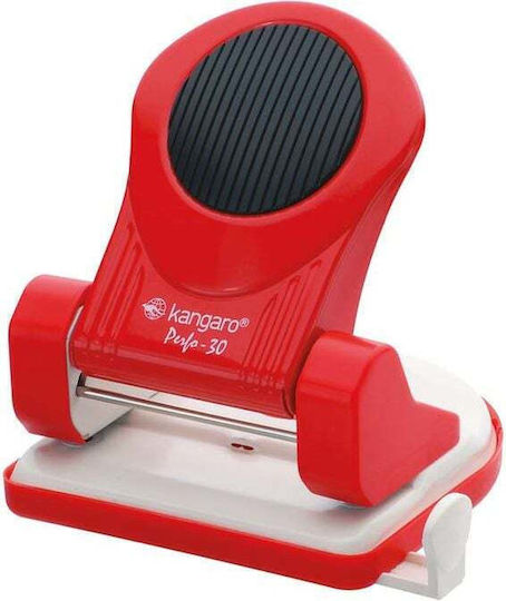 Kangaro Paper 2-Hole Puncher with Guide for 30 Sheets