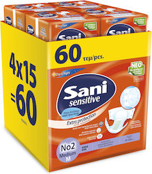 Sani Sensitive Extra Schutz Inkontinenz-Windeln Mittel 15Einheiten Sani Sensitive Extra Schutz Inkontinenz-Windeln Mittel 15Einheiten