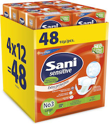 Sani Sensitive Extra Protection Πάνες Large 12τμχ Sani Sensitive Extra Protection Πάνες Large 12τμχ