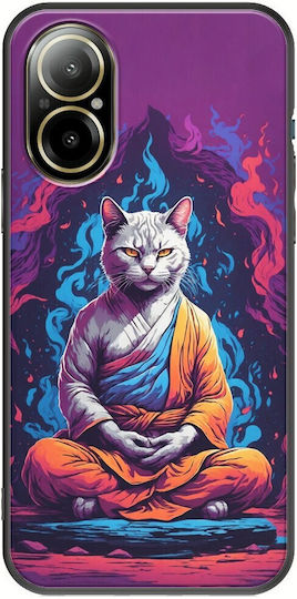 Meditation Animals - Cat Back Cover Σιλικόνης Πολύχρωμο (Realme C67)