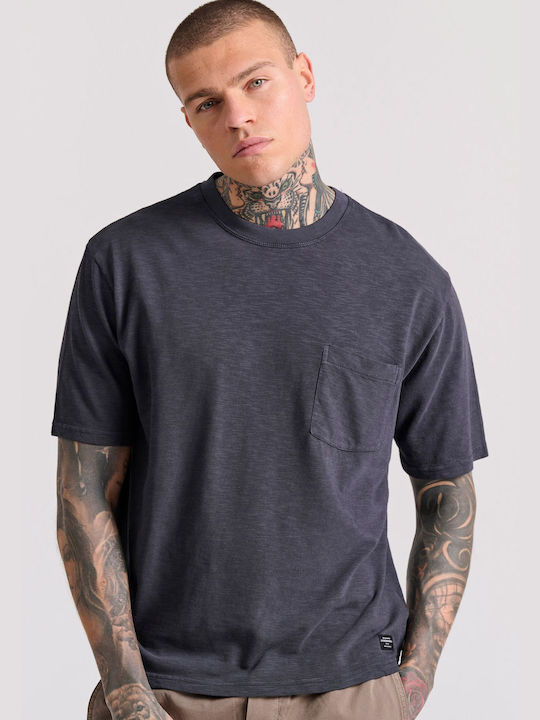 Funky Buddha Herren T-Shirt Kurzarm Gray