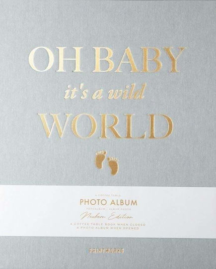 Printworks Photo Album Baby It's A Wild World Grey