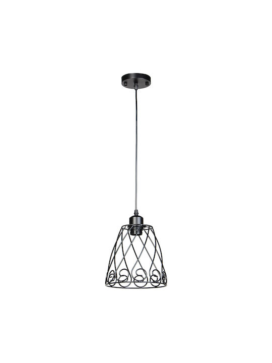 Keskor Pendant Light Single-Light for Socket E27 Black