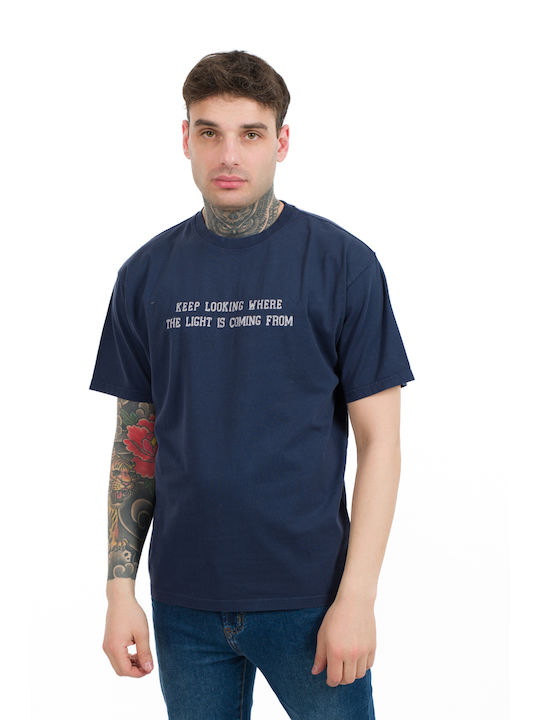 Van Hipster Herren T-Shirt Kurzarm BLUE