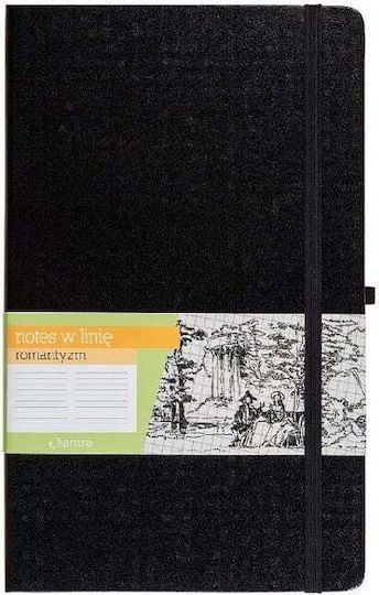 Antra Notizbuch A6 80 Blätter Schwarz