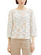 Women's Sweater Cotton with 3/4 Sleeve Orange