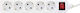 InLine Power Strip 5 Positions with Switch and Cable 1.5m