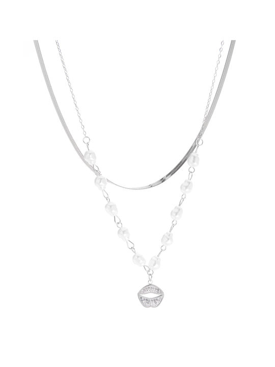 Halskette Kette Mn43-50 Silber Tasche zu Tasche