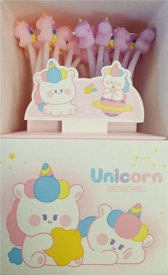 Fandy Silky Unicorns Gel Pens 24 Pcs