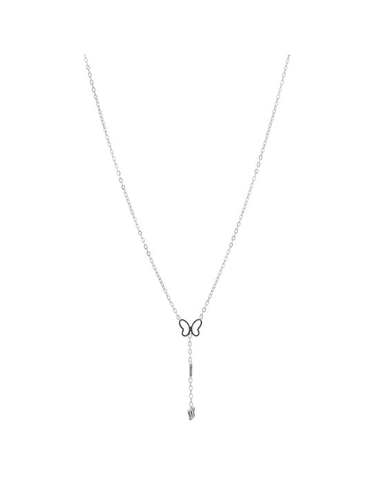 Halskette Kette Mn4324-55 Silber Tasche zu Tasche