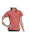 Adidas Γυναικείο Αθλητικό T-shirt Ριγέ Ροζ