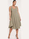 Summer Midi Dress Green