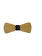 Wooden Oak Bow Tie Dark Brown with Bars Italy Design Piece