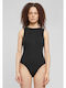 Sleeveless Bodysuit Relaxed Fit Black