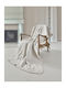 Guy Laroche Shadow Set Coverlet Queen Size Microfiber Natural 220x240cm 2pcs
