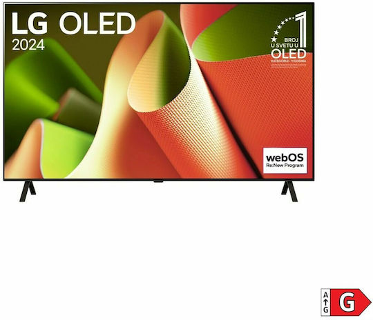LG Smart Τηλεόραση 55" 4K UHD OLED AI B4 HDR (2024) OLED55B43LA