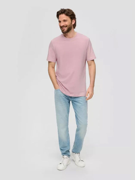 S.Oliver Men's Short Sleeve T-shirt Pink