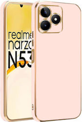 Bodycell Plated Back Cover Silicone Pink (Realme C53, Narzo N53)