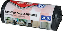 Office Products Trash Bags for the Garden Capacity 120lt 109x69cm 25pcs Black