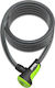 OnGuard Bicycle Cable Lock with Key / Combination Gray