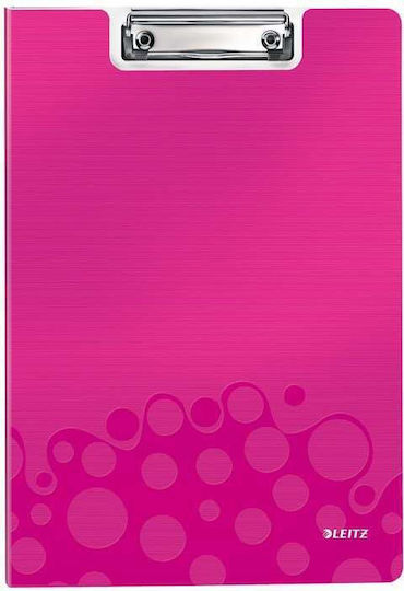 Leitz Wow Double Clipboard Pp Metallic Pink