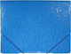 A4 Titanium Folder Blue Elastic Pattern