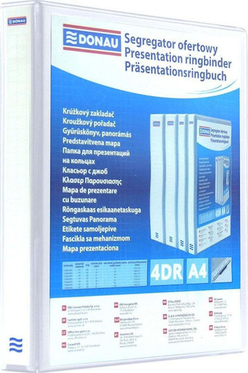 Donau Binder 4 Rings A4 40 Mm White