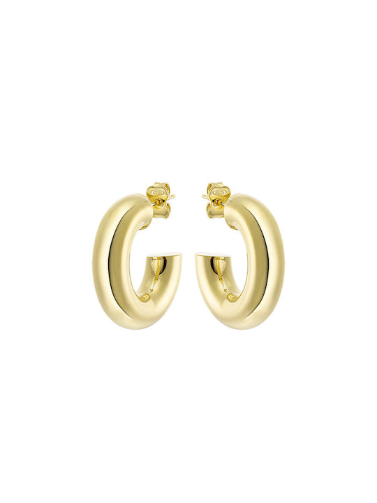 Vogue Earrings Hoops made of Silver Gold Plated