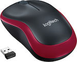 Logitech M185 Wireless Mini Mouse Black/Red