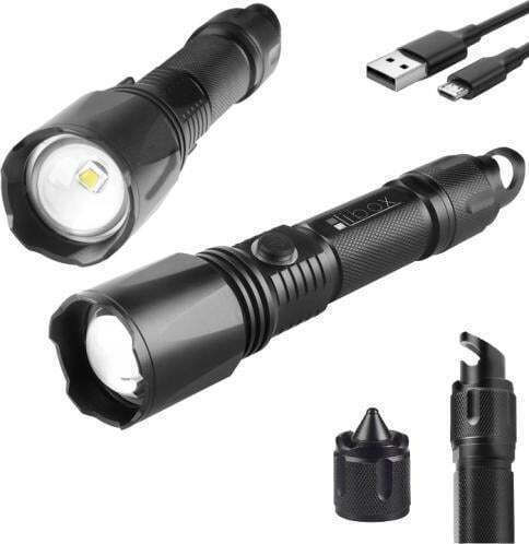 Libox Επαναφορτιζόμενος Φακός LED IPX3 με Μέγιστη Φωτεινότητα 900lm