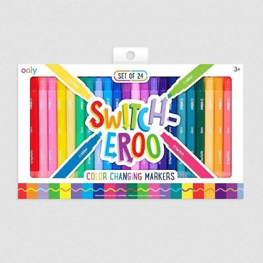 Ooly Switch-eroo 24 Markere cu Schimbare de Culoare