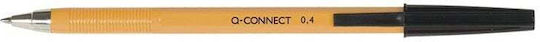 Q-connect Yellow Fine Mechanism-less Pen 0.4 Mm Writing Black