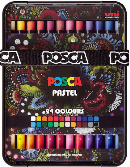 Posca Pastels Bright & Intense Colors 24 Pcs 402022