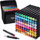 Alcohol Markers Markers Double-sided Markers + Bag 80 Pieces