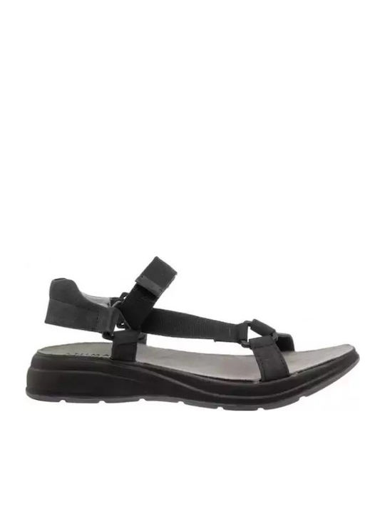 Women's Flat Sandals in Black Color