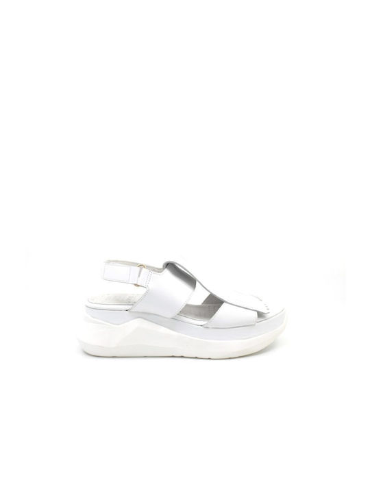 Pf16 Flatforms Handmade Leather Women's Sandals White