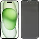 Nuglas 5D Privacy Full Face Tempered Glass Μαύρο (iPhone 15 Plus)