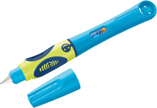 Pelikan Pen Griffix Lefties Neon Fresh Blue Colour 1 Pattern Blister Pack